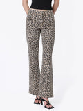 HIGH RISE LEOPARD PRINT VINTAGE FLARE JEANS LV2179LPD: LEOPARD / 27