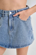 DENIM  SKORT/ S-M-L